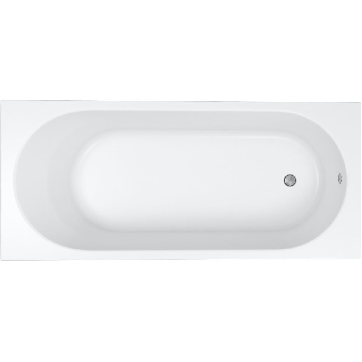 Oltens Lykke vasca da bagno rettangolare 170x75 cm bianco 10012000