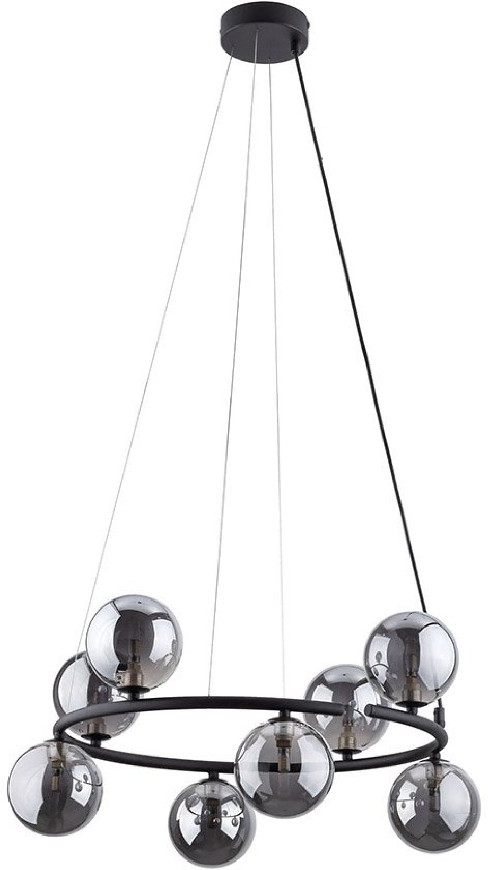 TK Lighting Anabelle lampada sospesa x6 W nero 6844