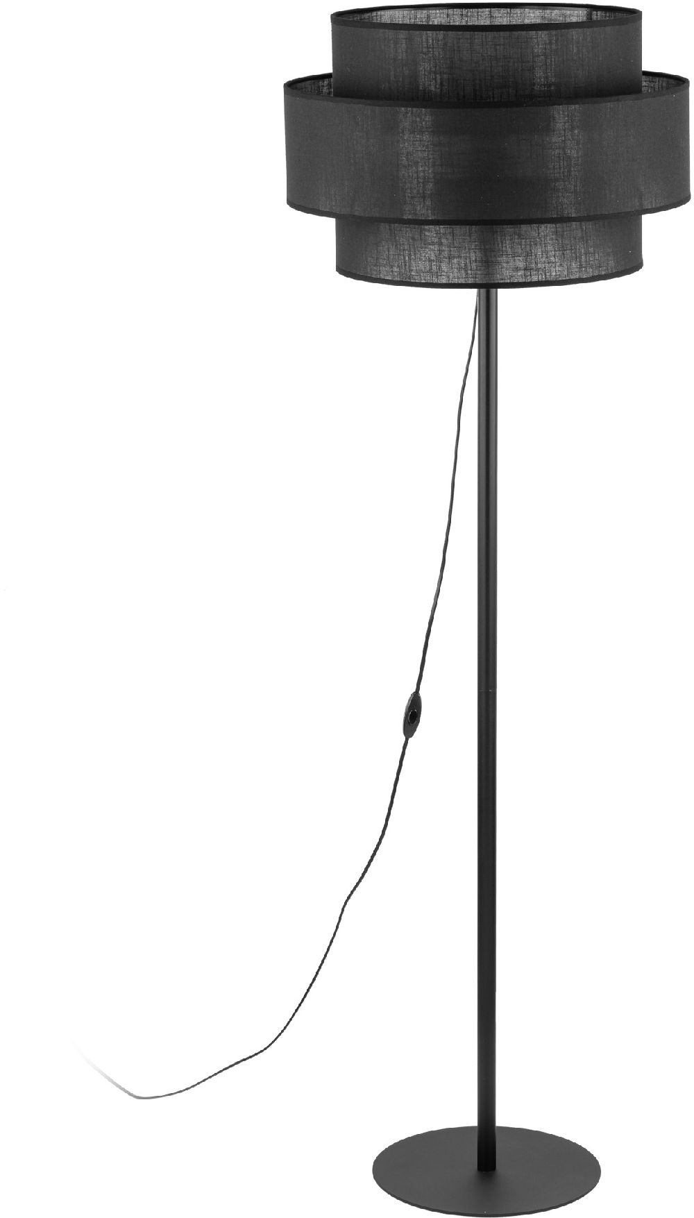TK Lighting Calisto lampada da terra 1x15 W nero 5896