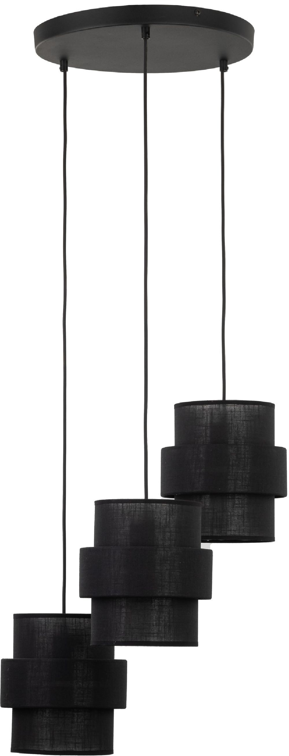 TK Lighting Calisto lampada sospesa 3x15 W nero 5981