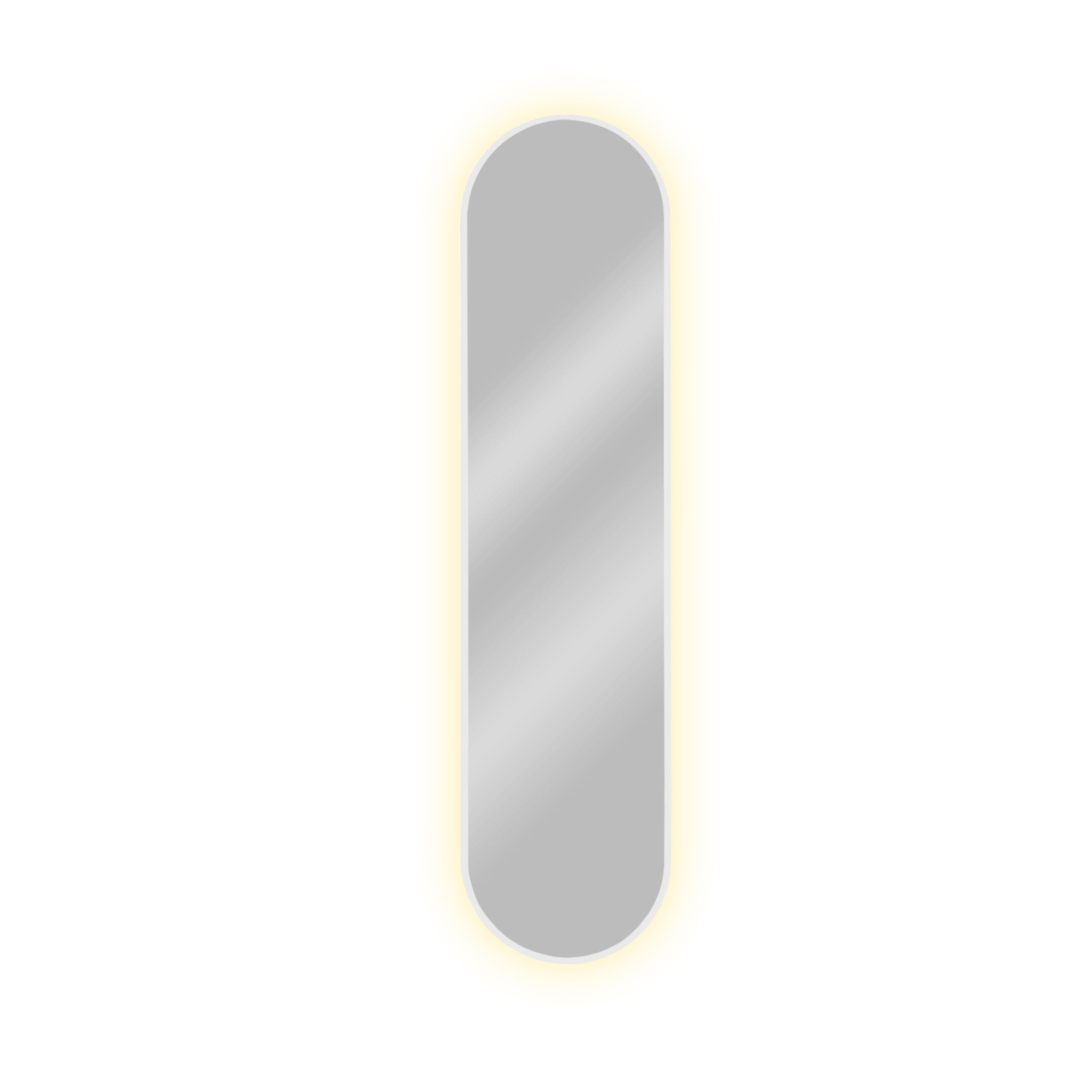 Baltica Design Tiny Border Pastille specchio 40x60 cm ovale con illuminazione bianco 5904107928746