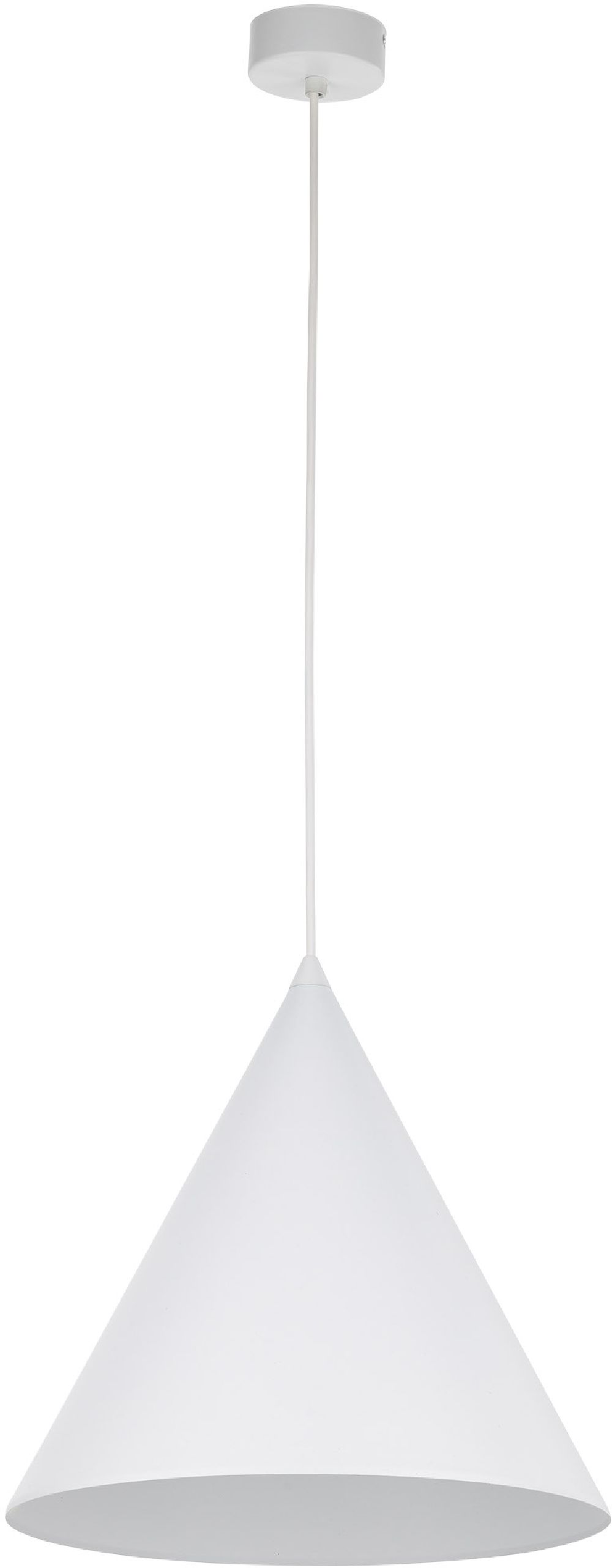 TK Lighting Cono lampada sospesa 1x15 W bianco 10009