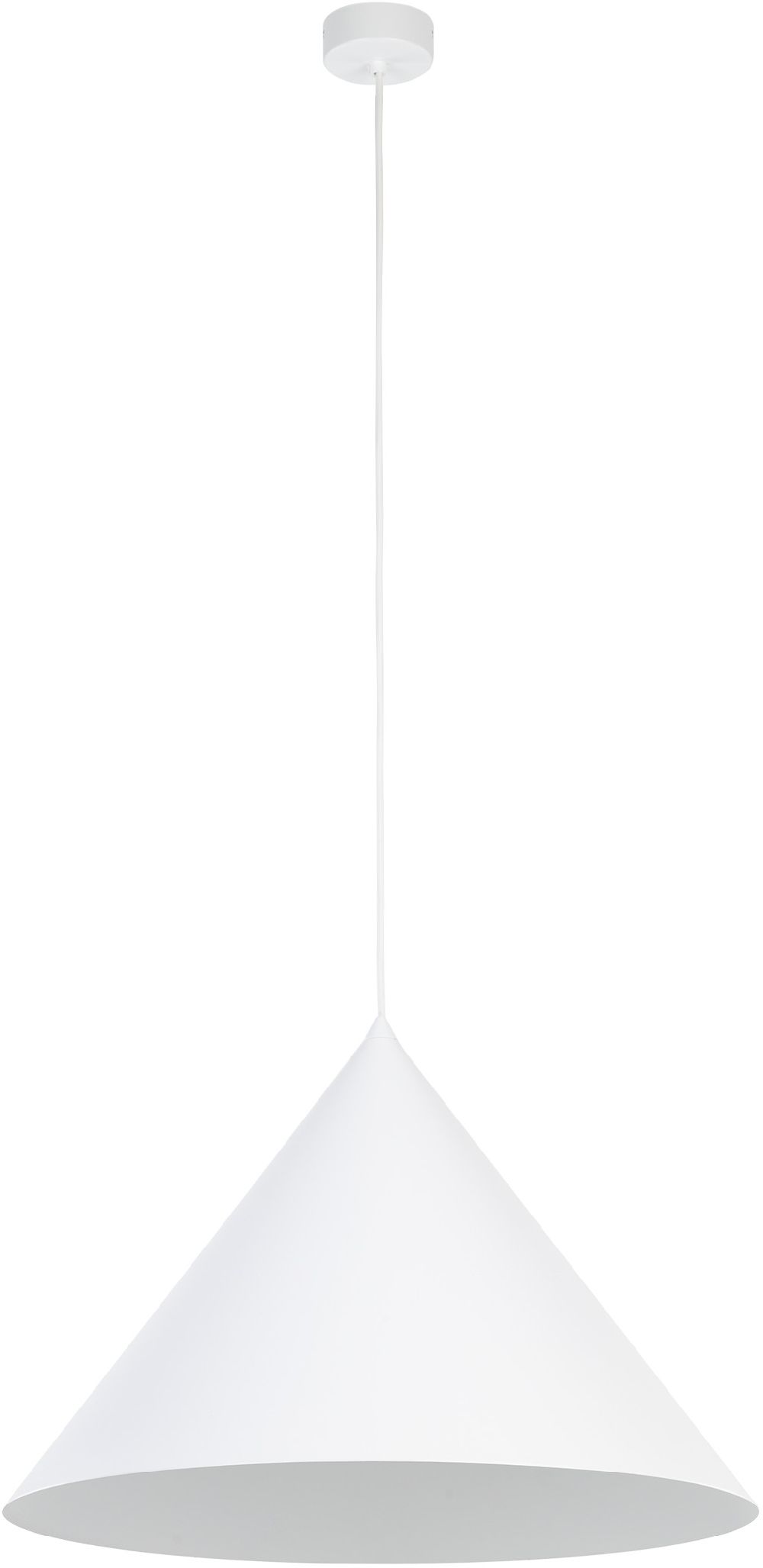TK Lighting Cono lampada sospesa 1x15 W bianco 10010