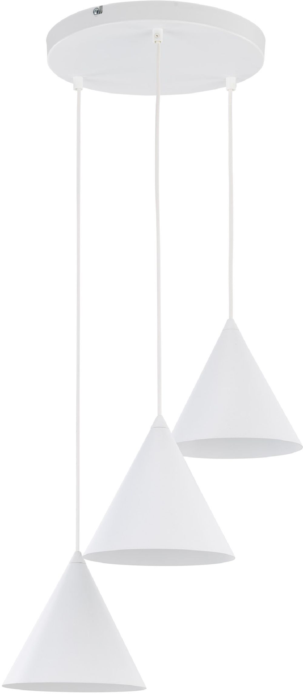 TK Lighting Cono lampada sospesa 1x15 W bianco 10012