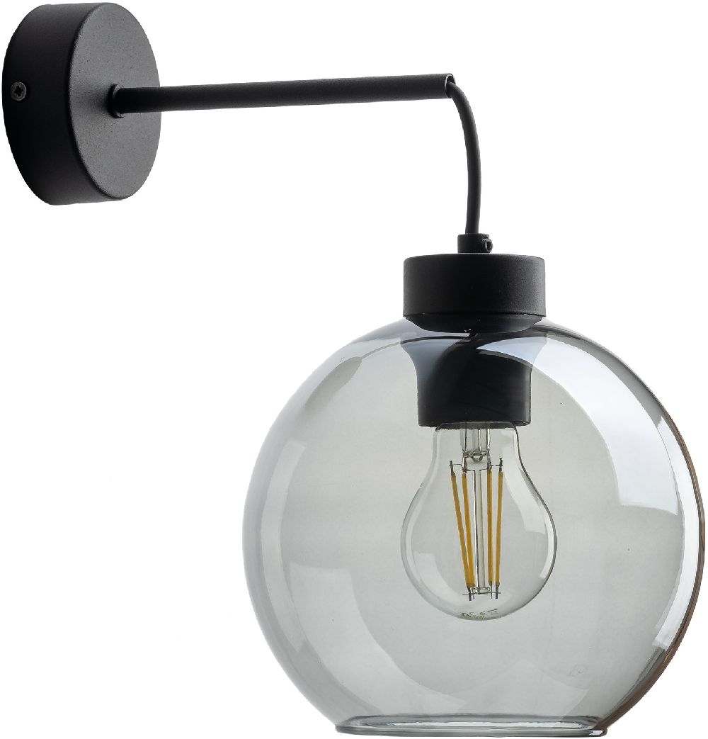 TK Lighting Cubus lampada da parete 1x15 W nero 10243