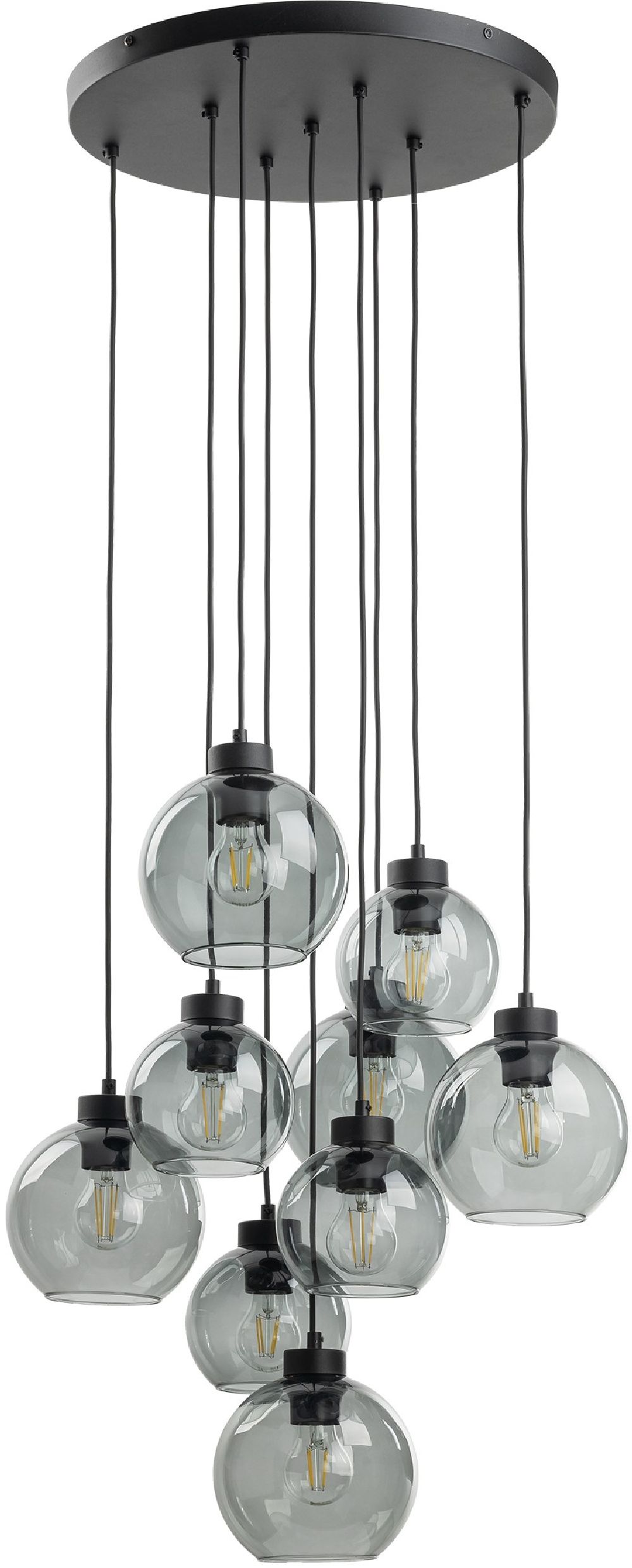 TK Lighting Cubus lampada sospesa x15 W nero 10208