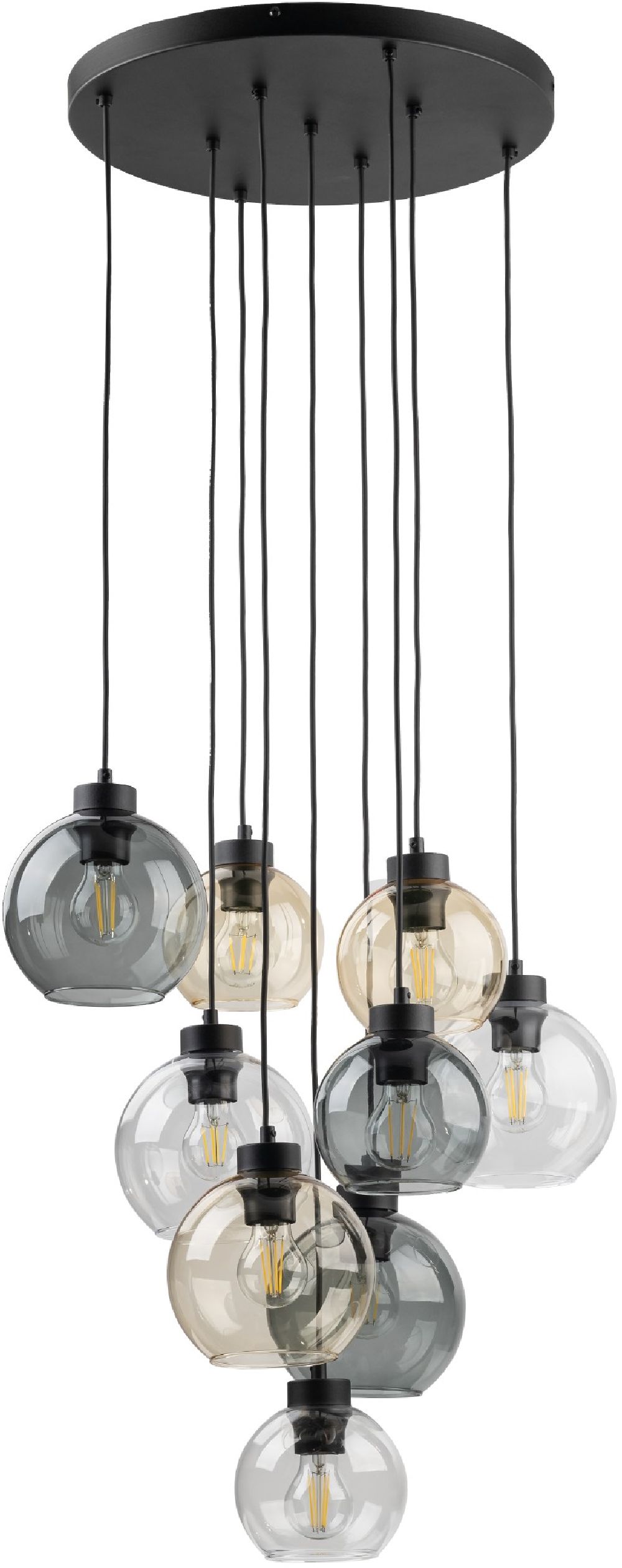 TK Lighting Cubus lampada sospesa x15 W ambra 10247