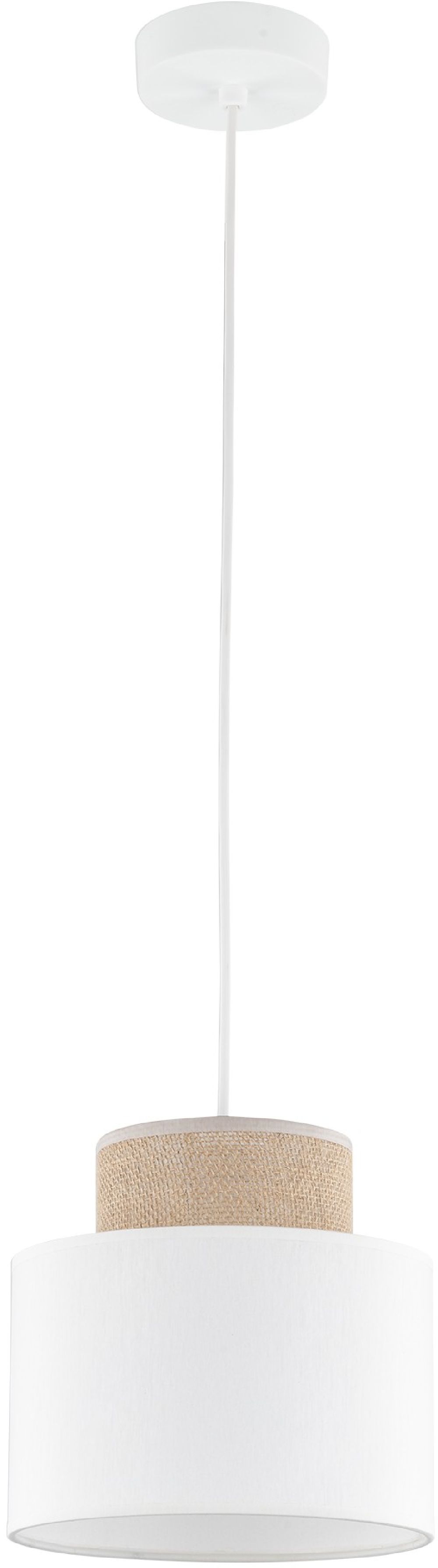TK Lighting Duo lampada sospesa 1x15 W bianco 10078