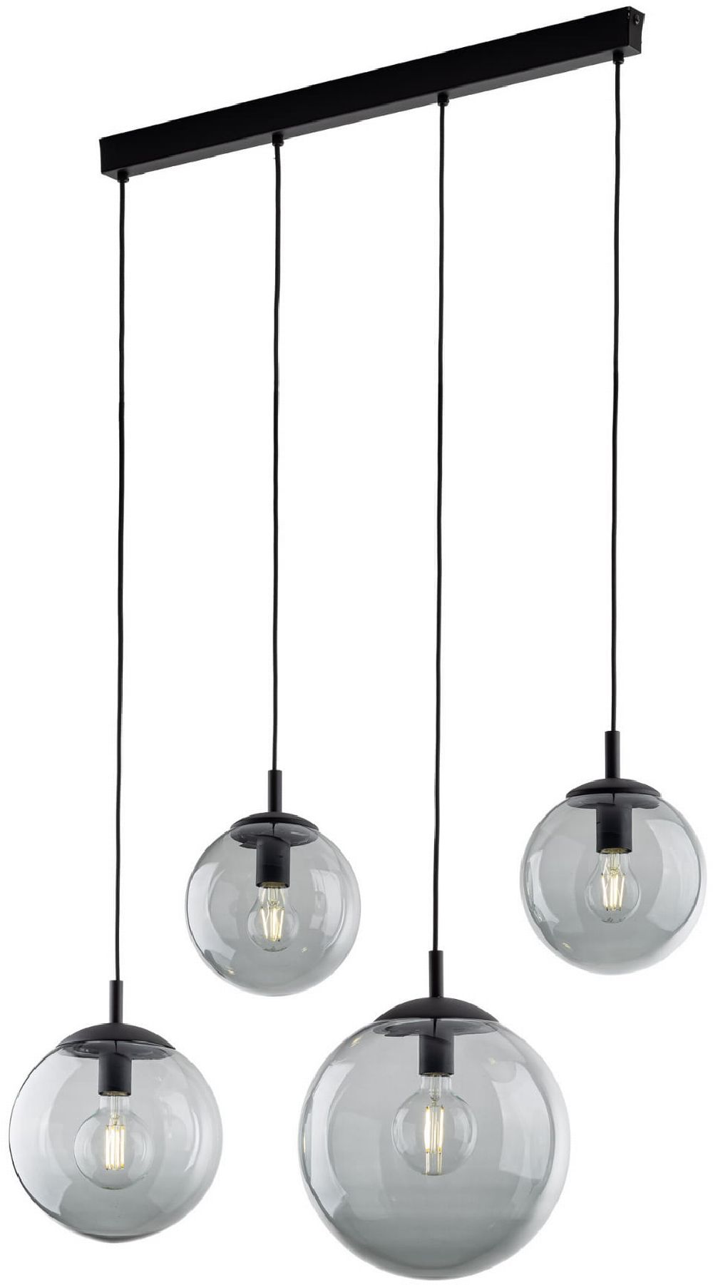 TK Lighting Esme lampada sospesa 4x15 W grafite 5381