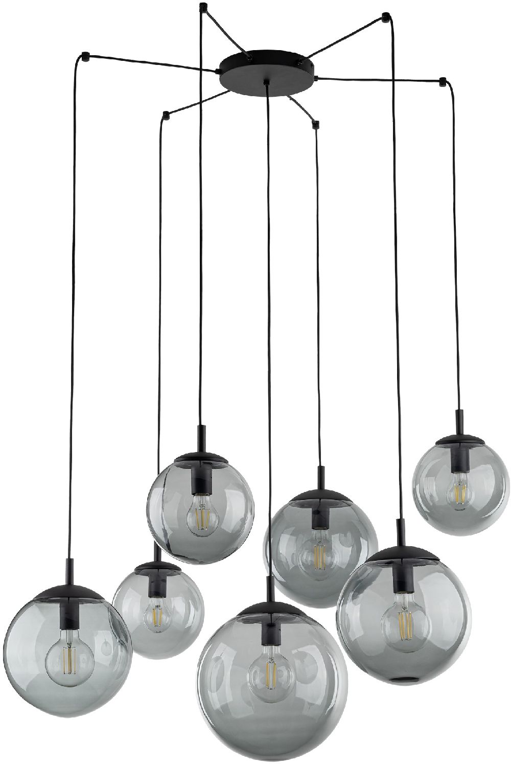 TK Lighting Esme lampada sospesa x15 W grafite 5385