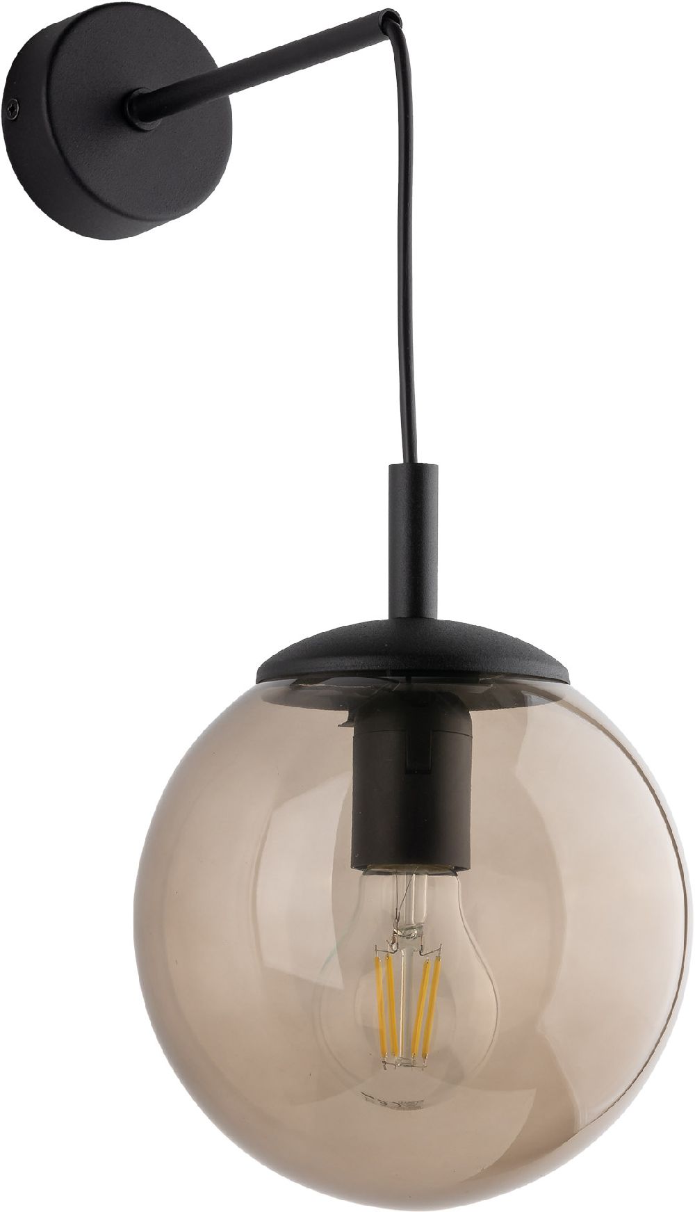 TK Lighting Esme lampada da parete 1x15 W ambra 5389