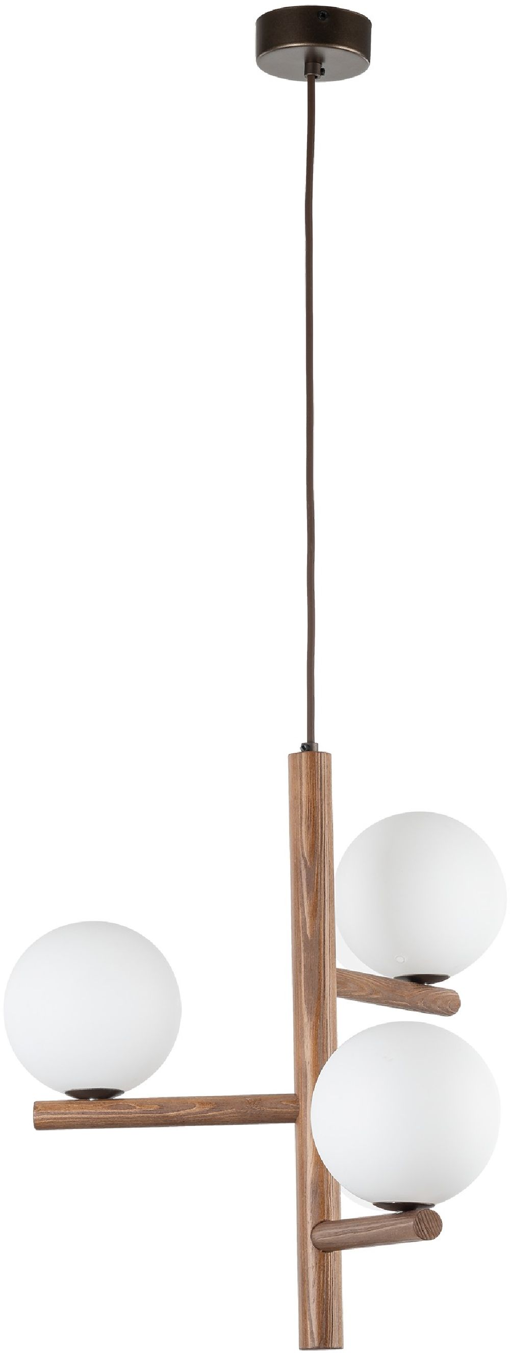 TK Lighting Estera lampada sospesa 3x8 W legno 10271
