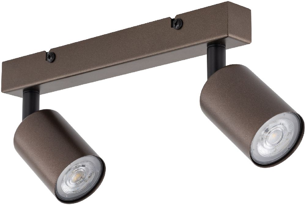 TK Lighting Top lampada da soffitto 2x10 W marrone 6180