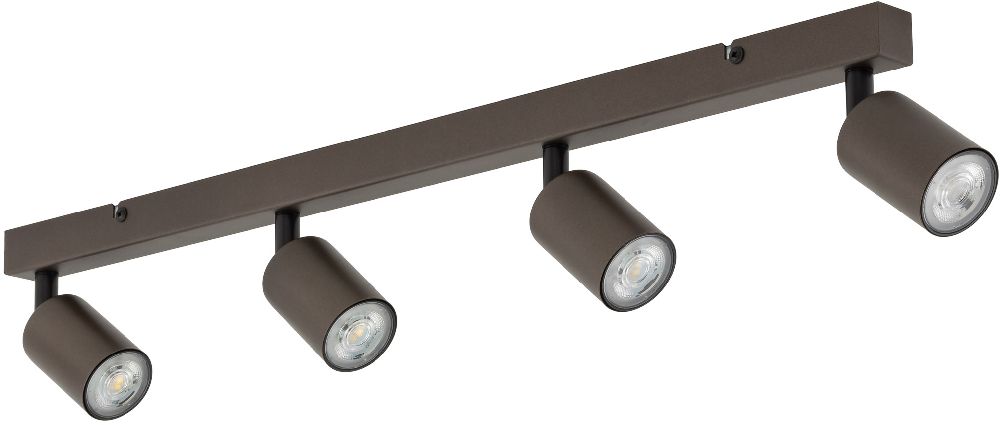 TK Lighting Top lampada da soffitto 4x10 W marrone 6182