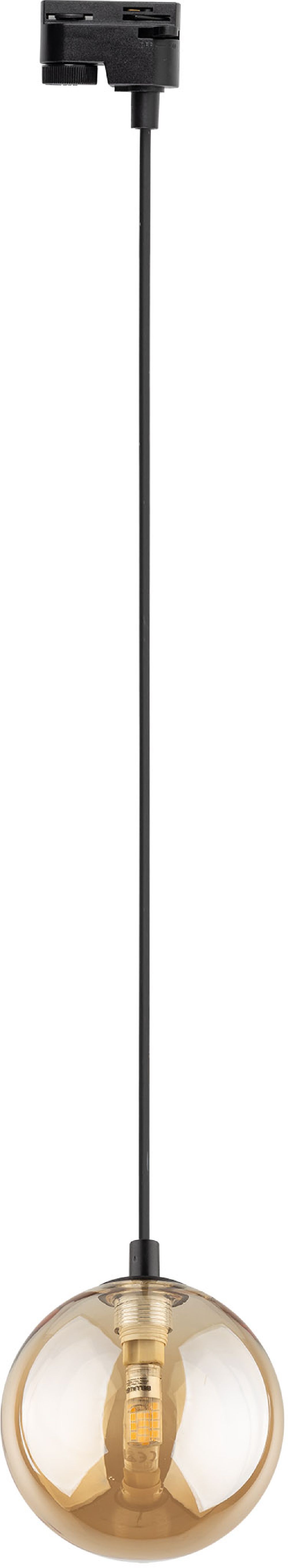 TK Lighting Tracer lampada per binario elettrificato 1x6 W nero 4928