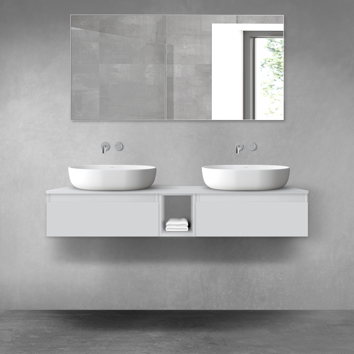 Set armadietto Oltens Vernal 60009700, piano sopra armadietto Oltens Vernal 63011700, 60020700