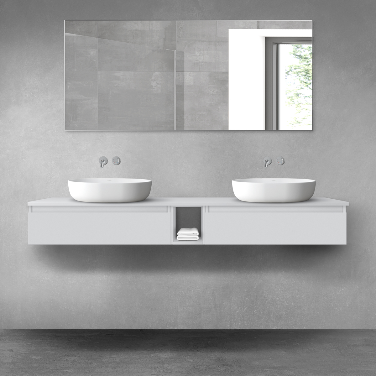 Set armadietto Oltens Vernal 60010700, piano sopra armadietto Oltens Vernal 63009700, 60020700