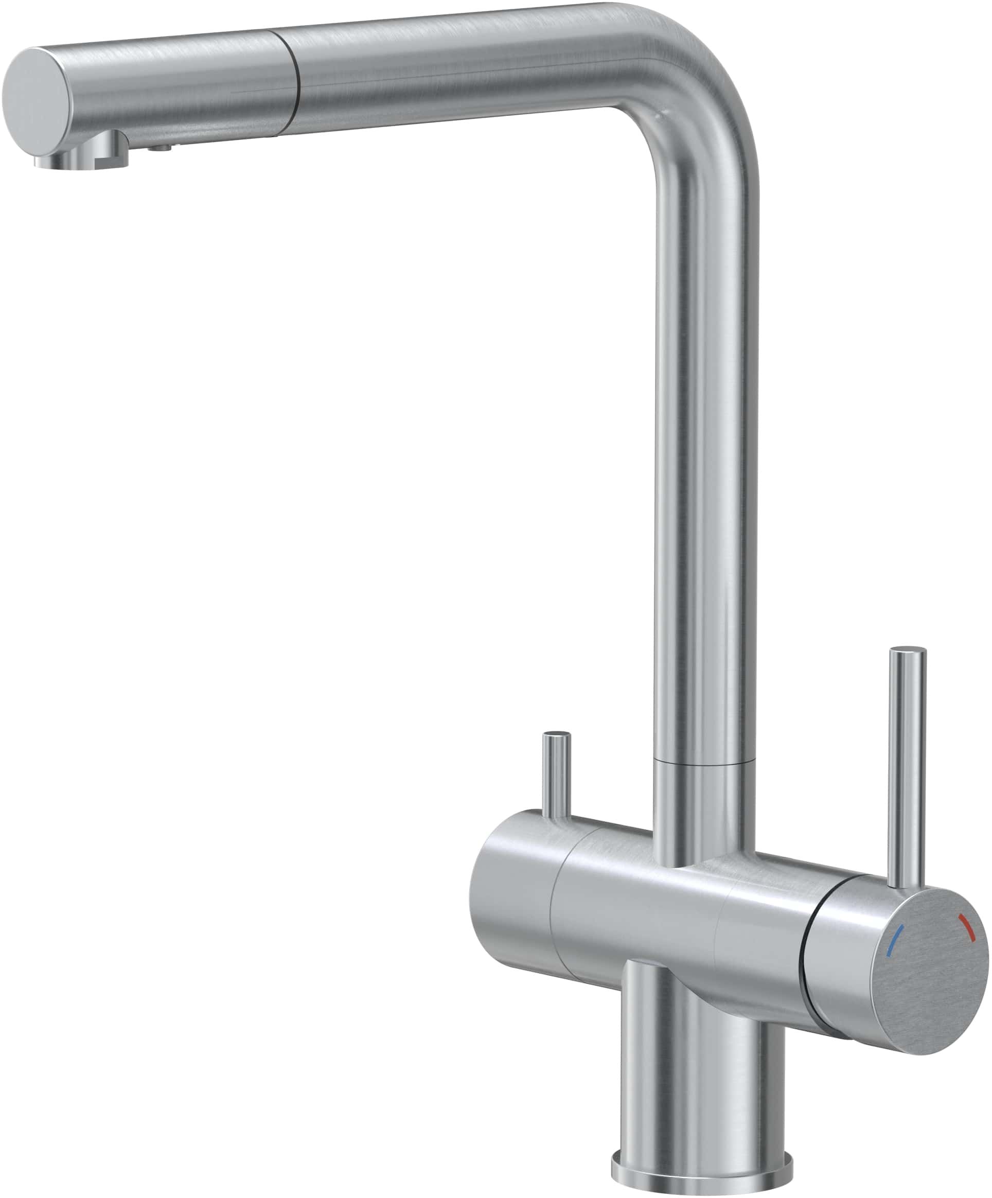 Quadron Ellen rubinetto per filtro dell'acqua verticale acciaio inossidabile 3673512BS