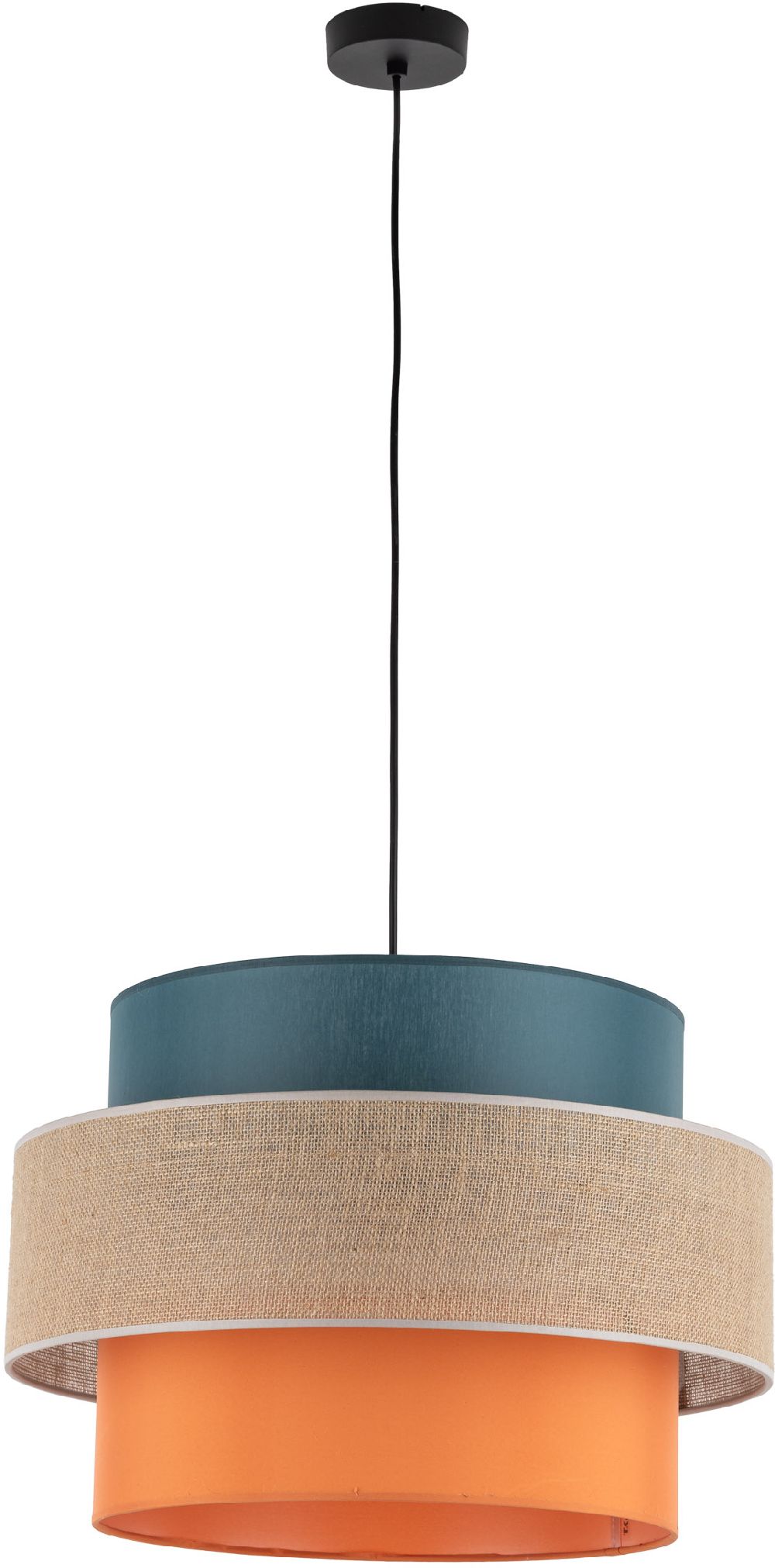 TK Lighting Trio lampada sospesa 1x15 W nero 2758