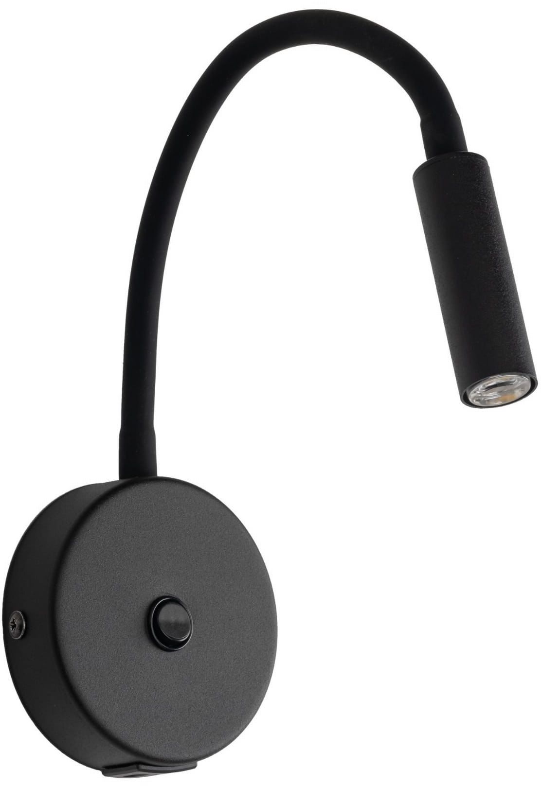 TK Lighting Lagos lampada da parete 1x6 W nero 10200