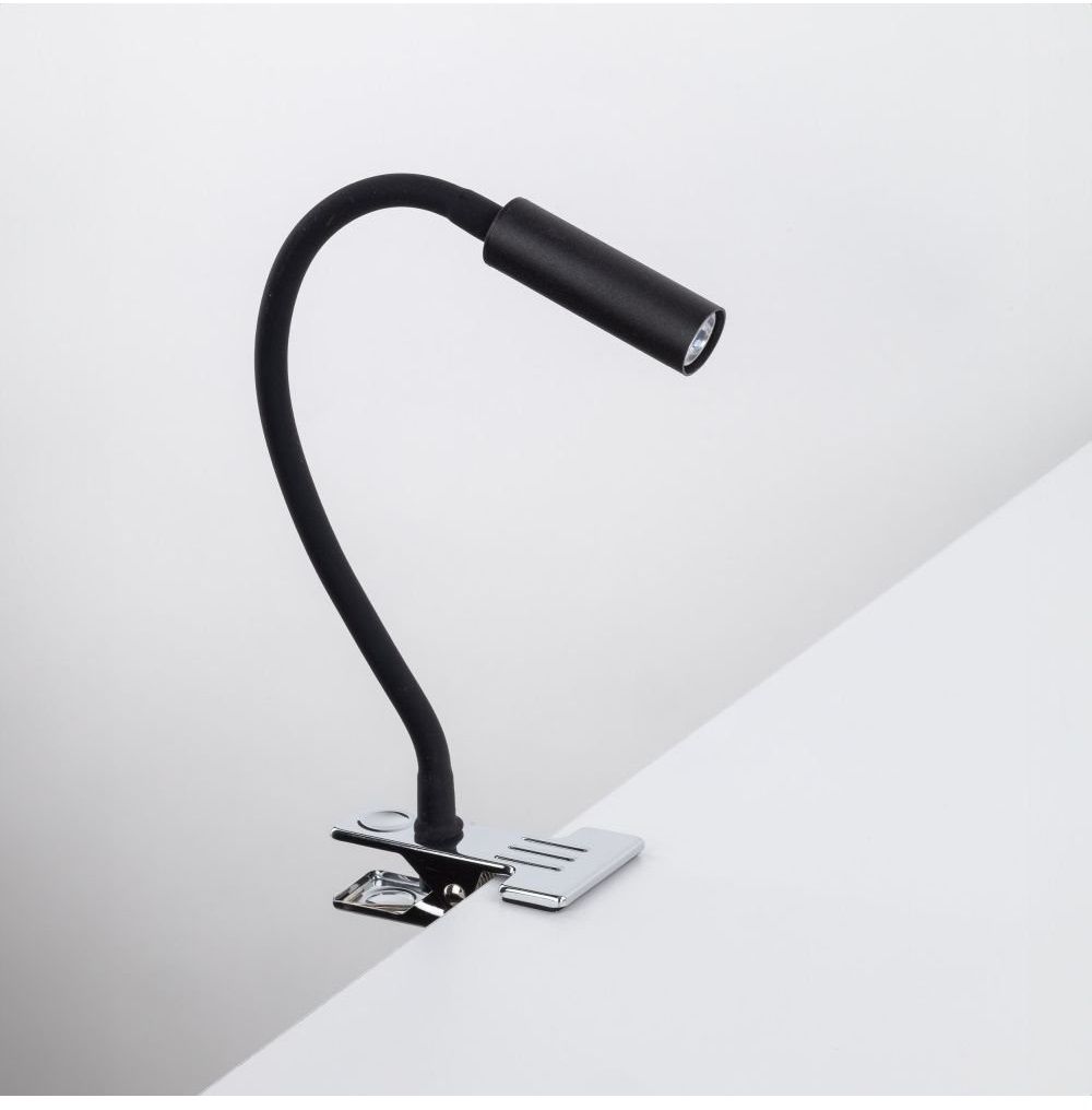 TK Lighting Lagos lampada da scrivania 1x6 W nero-cromo 16025