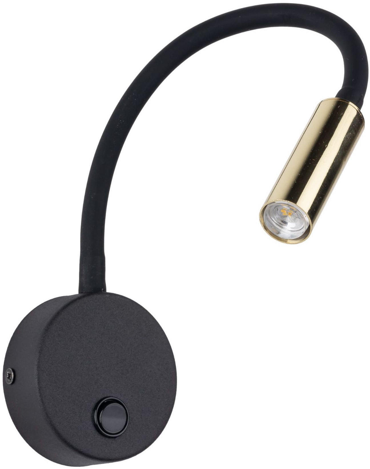 TK Lighting Lagos lampada da parete 1x6 W nero-oro 10039