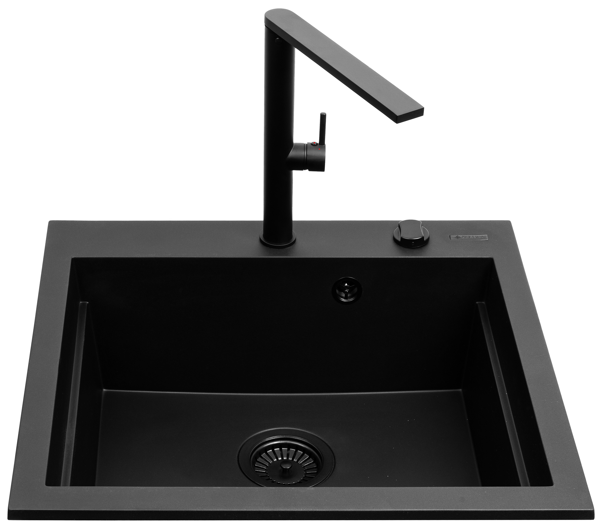 Pyramis Siros lavello con rubinetto nero/nero 070169002BT