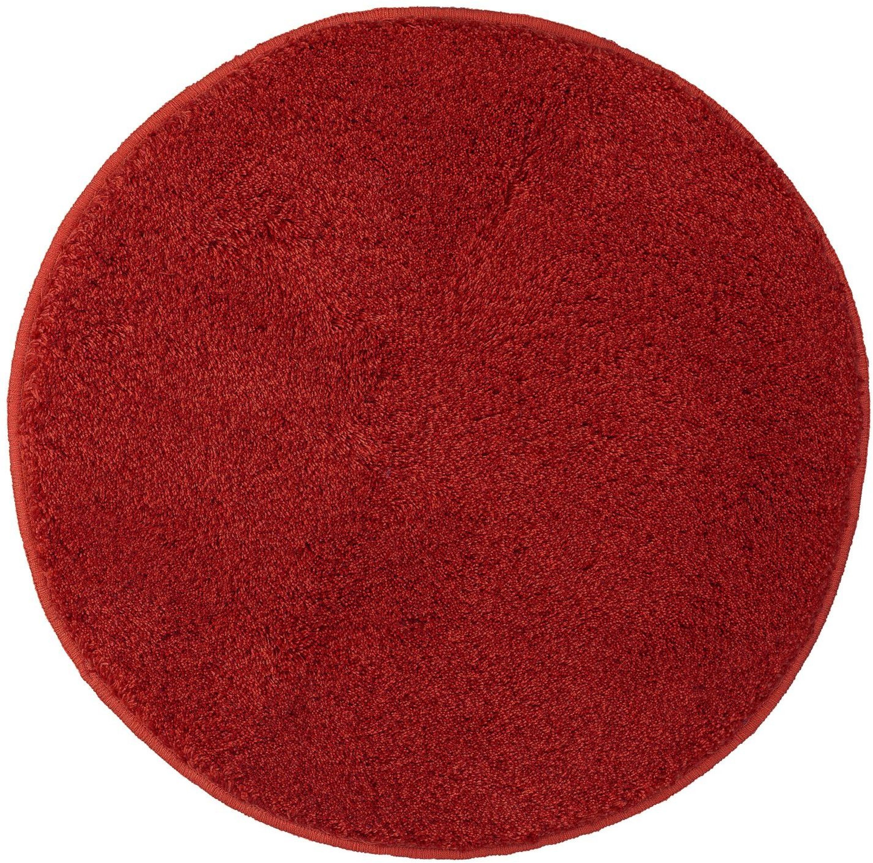 Kleine Wolke Relax tappetino da bagno 100x100 cm rotonda rosso 5405453521
