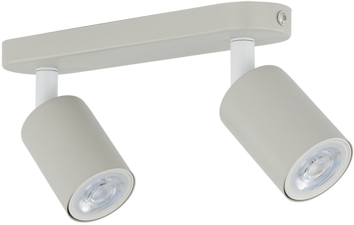 TK Lighting Livia lampada da soffitto 2x10 W beige 10239