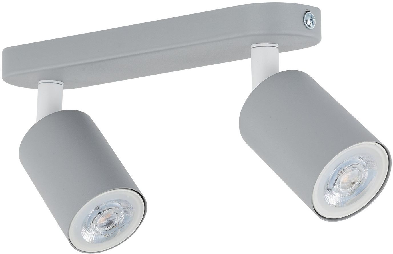 TK Lighting Livia lampada da soffitto 2x10 W grigio 10241