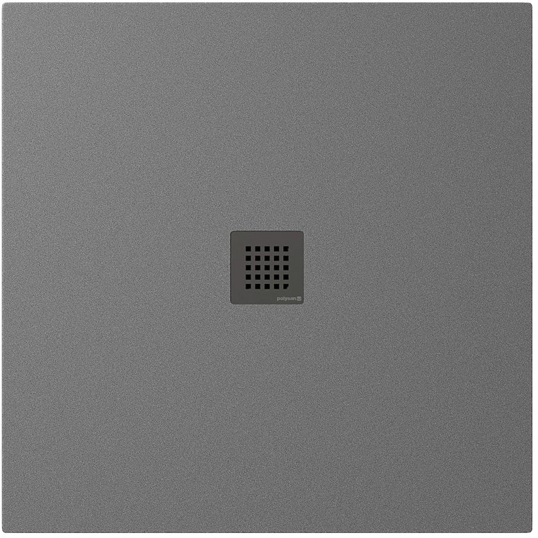 Polysan Treneca piatto doccia quadrato 90x90 cm grigio 84300.31