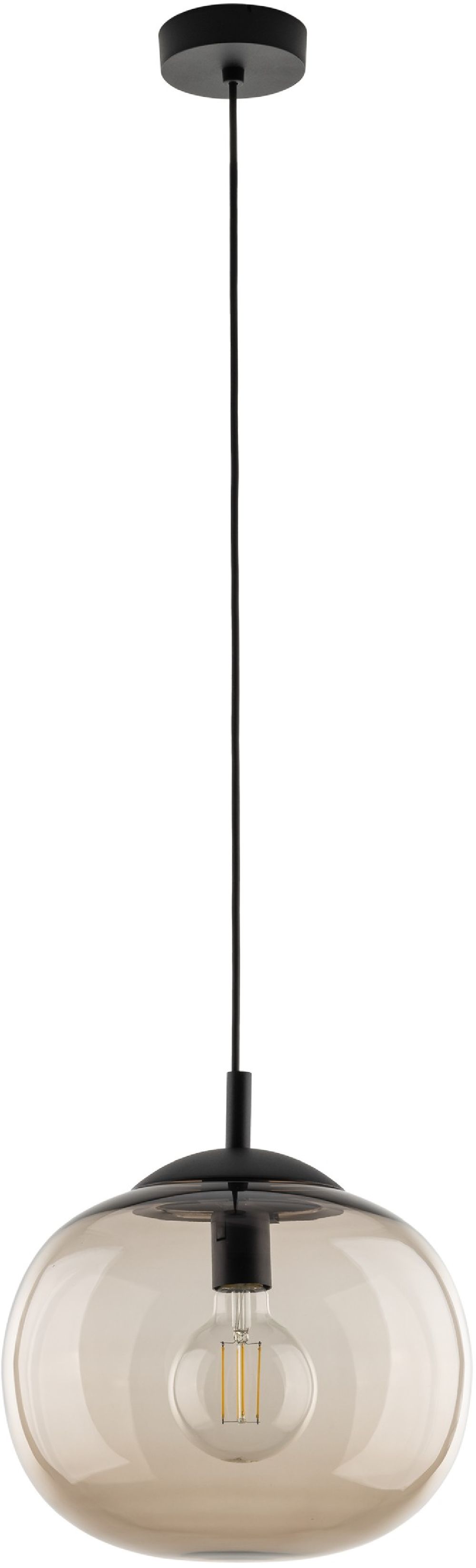 TK Lighting Vibe lampada sospesa 1x15 W ambra 4677