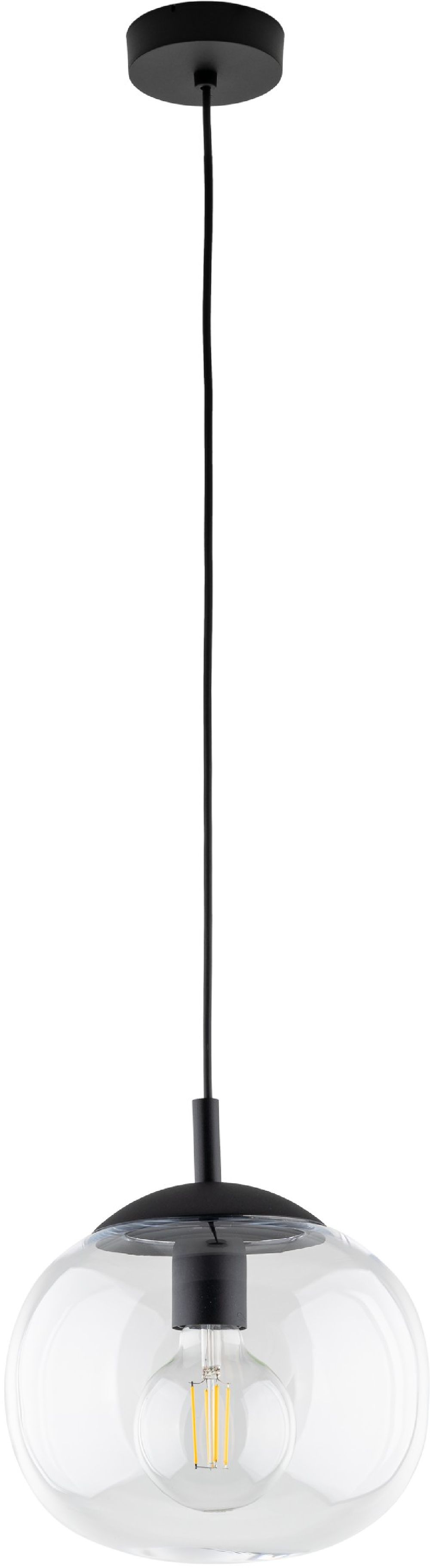 TK Lighting Vibe lampada sospesa 1x15 W trasparente 4818