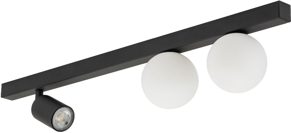 TK Lighting Vox lampada da soffitto 3x10 W nero 10001