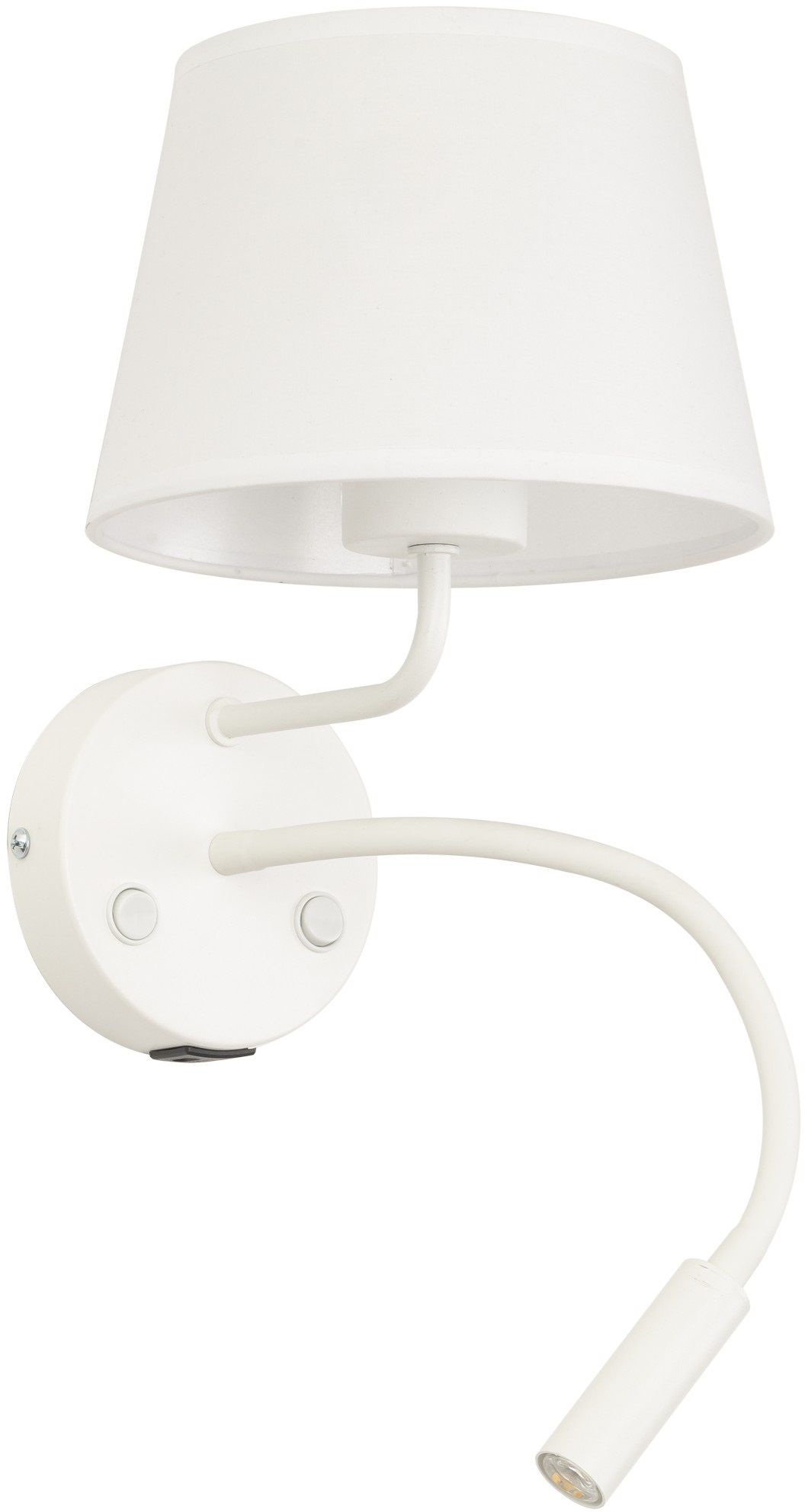 TK Lighting Maja lampada da parete 2x15 W bianco 10204