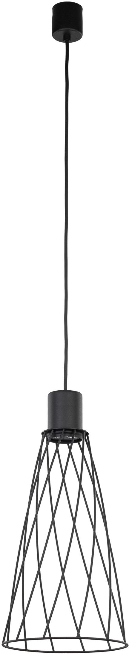 TK Lighting Modesto lampada sospesa 1x10 W nero 10161
