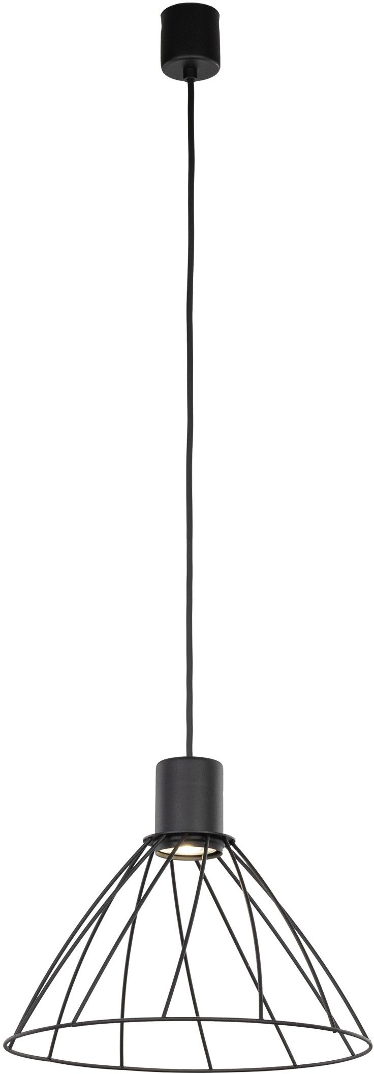 TK Lighting Modesto lampada sospesa 1x10 W nero 10160