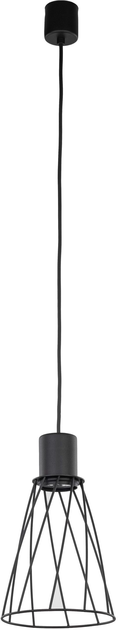 TK Lighting Modesto lampada sospesa 1x10 W nero 10159