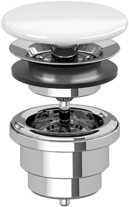 Villeroy & Boch tappo per lavabo nero 680800R7