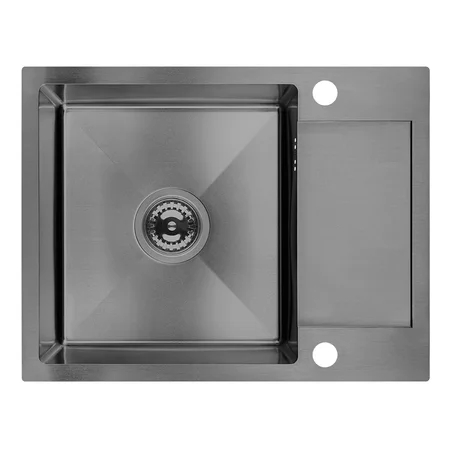 Laveo Marmara lavello in acciaio 57x44 cm grafite SAM_513T