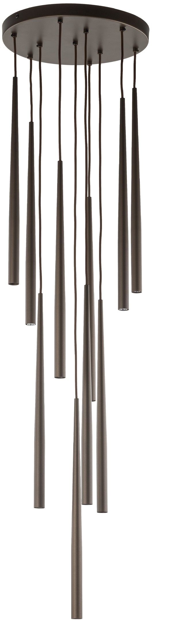 TK Lighting Piano lampada sospesa x8 W marrone 10110