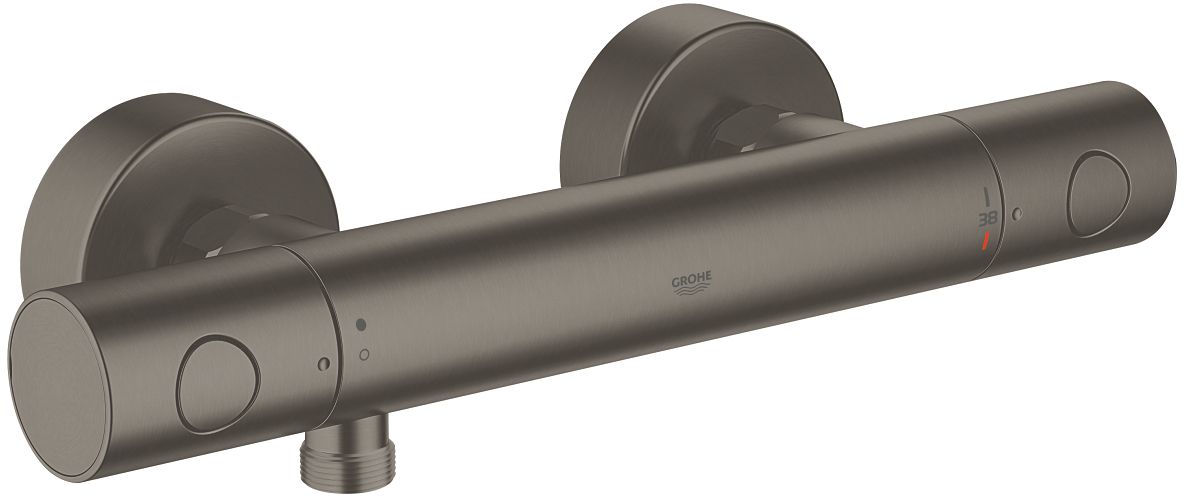 Grohe Grohtherm 1000 Cosmopolitan M rubinetto per doccia a parete con termostato Brushed Hard Graphite 34065AL2