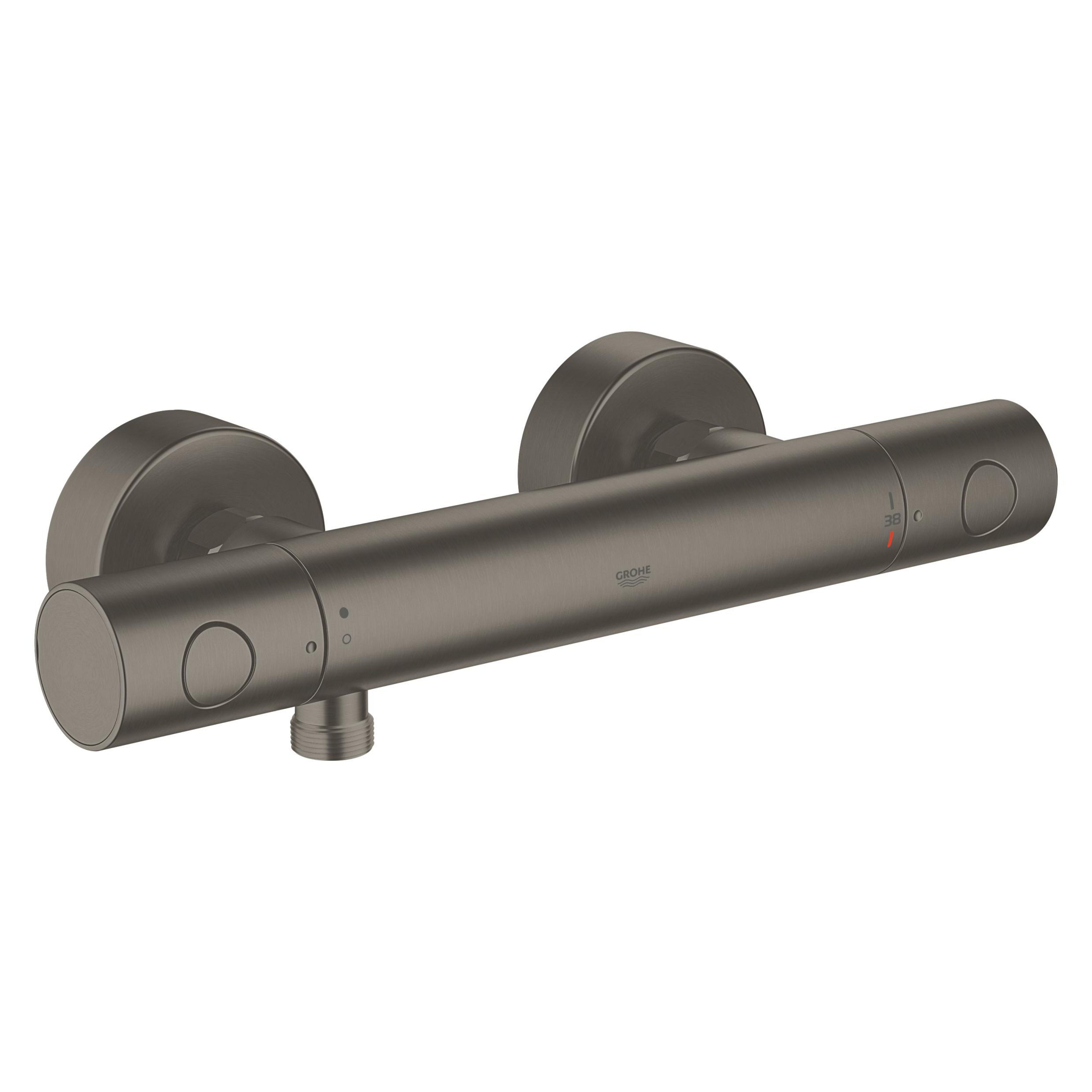 Grohe Grohtherm 1000 Cosmopolitan M rubinetto per doccia a parete con termostato Brushed Hard Graphite 34065AL2