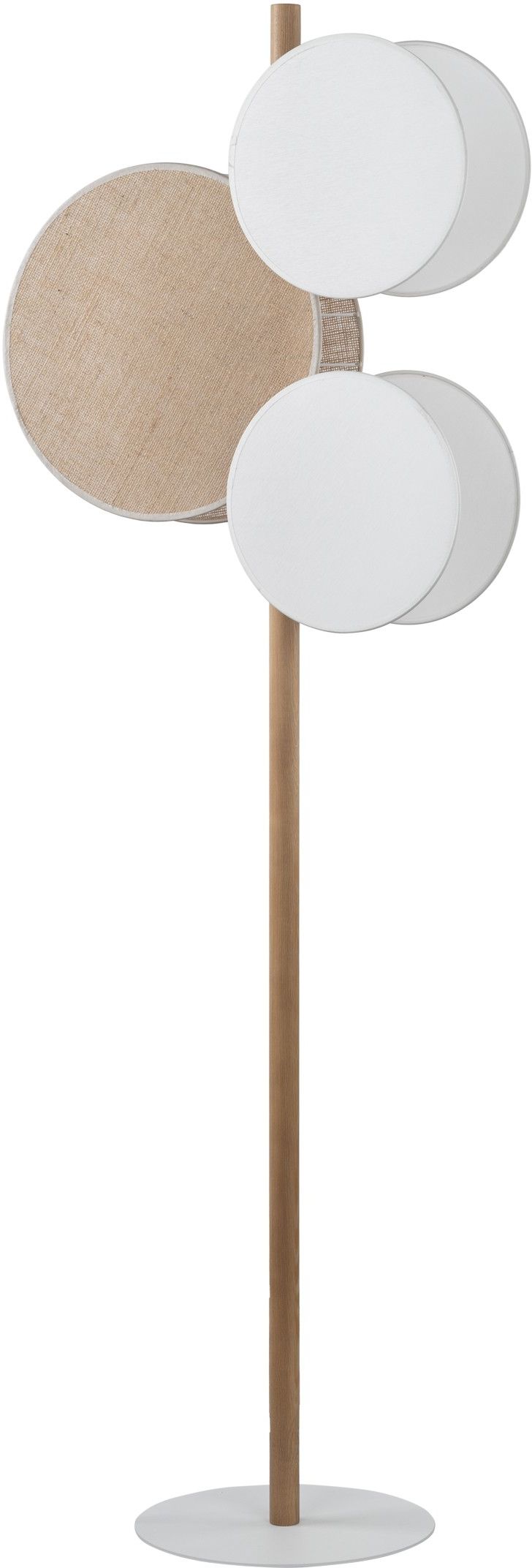 TK Lighting Pulse lampada da terra 3x15 W bianco-legno 5960