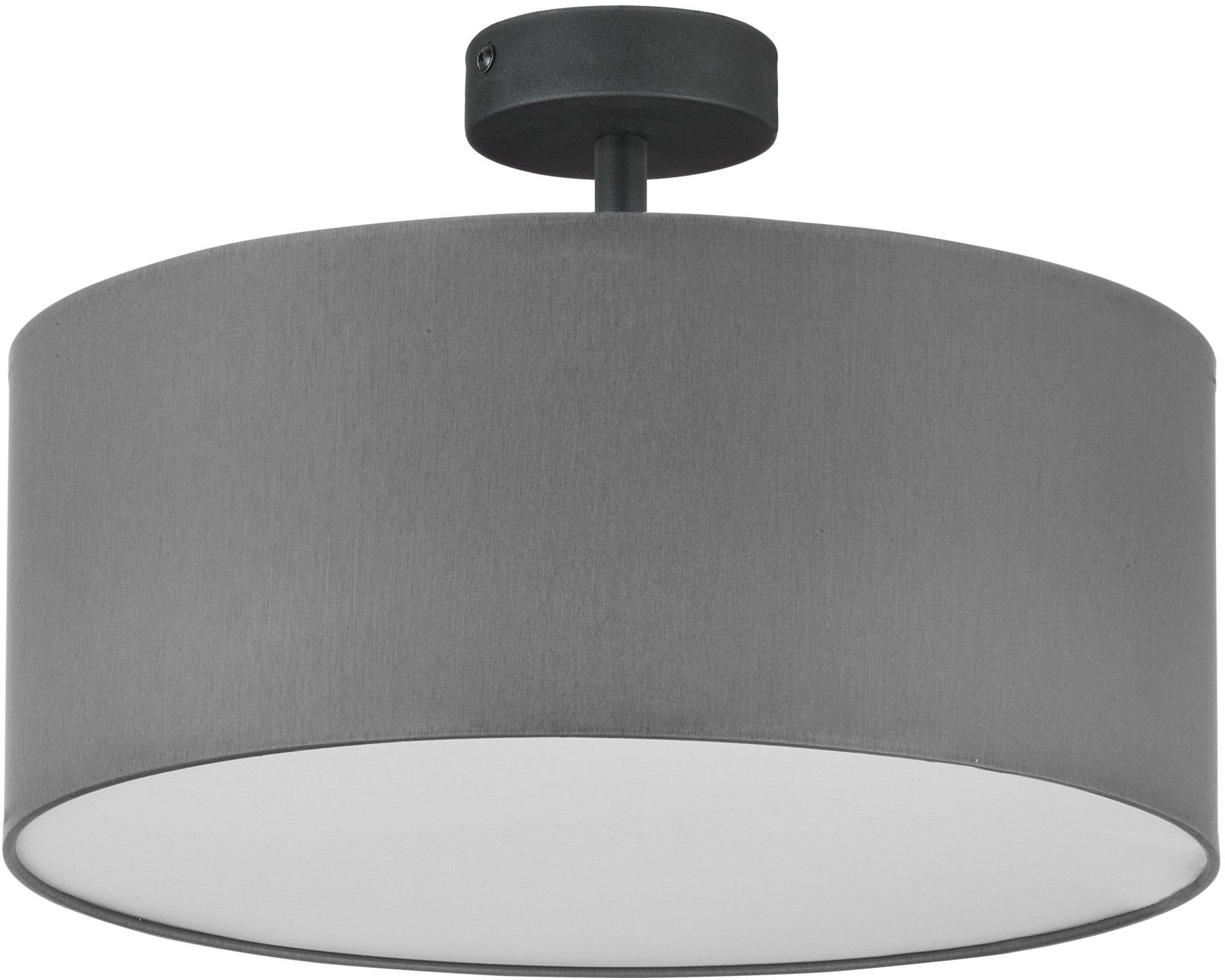 TK Lighting Rondo lampada da soffitto 4x15 W bianco-cromo-grigio 4240