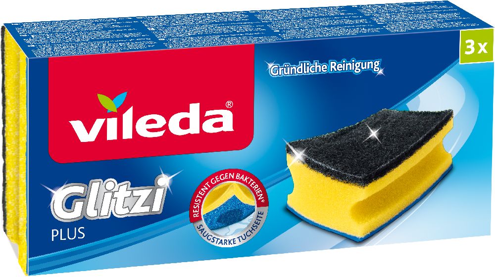 Vileda Glitzi Plus spugna lavastoviglie 138203