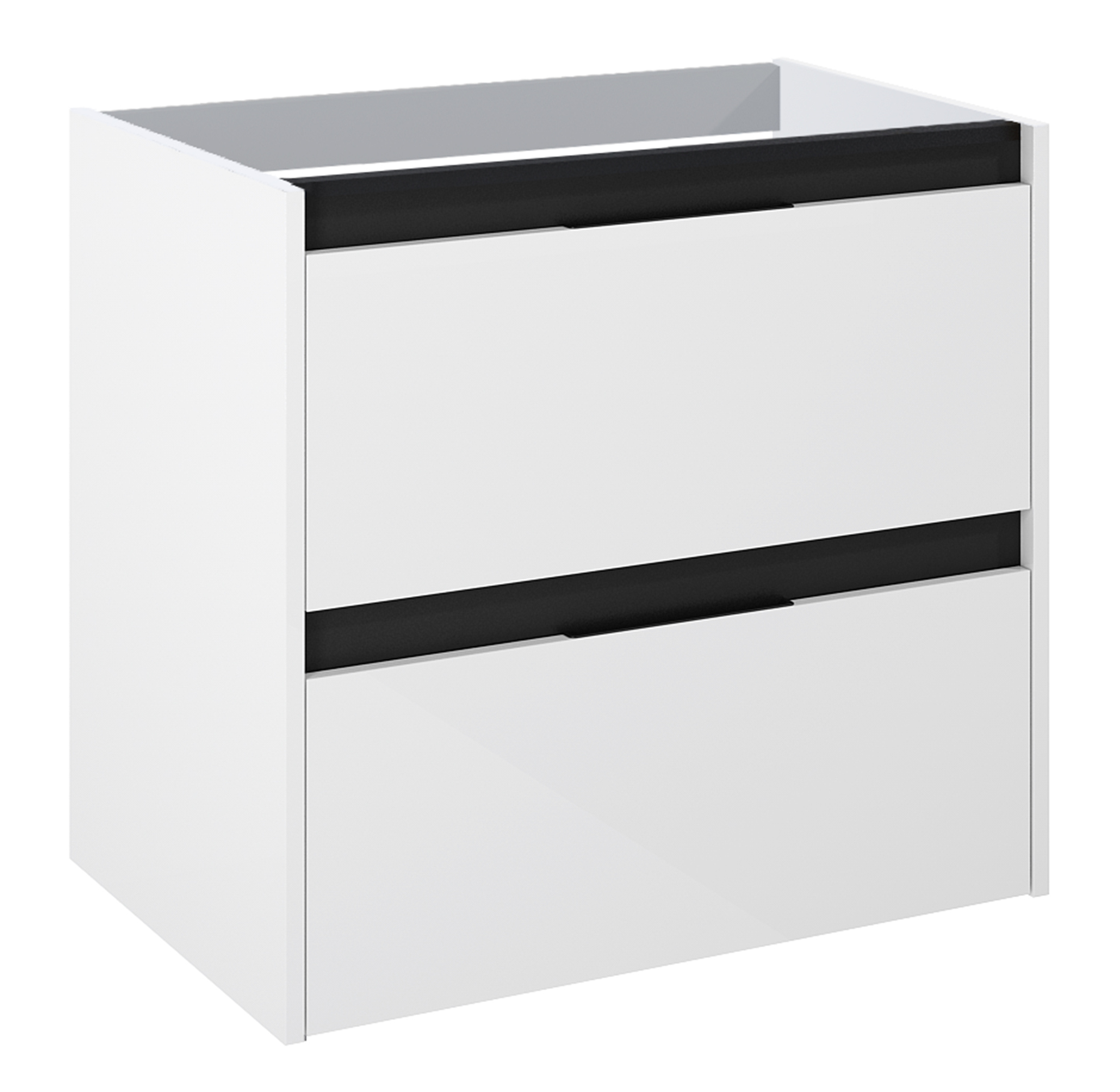 Roca Alpine armadietto 45.2x68.5x59 cm sottolavabo sospeso bianco -nero A857864606