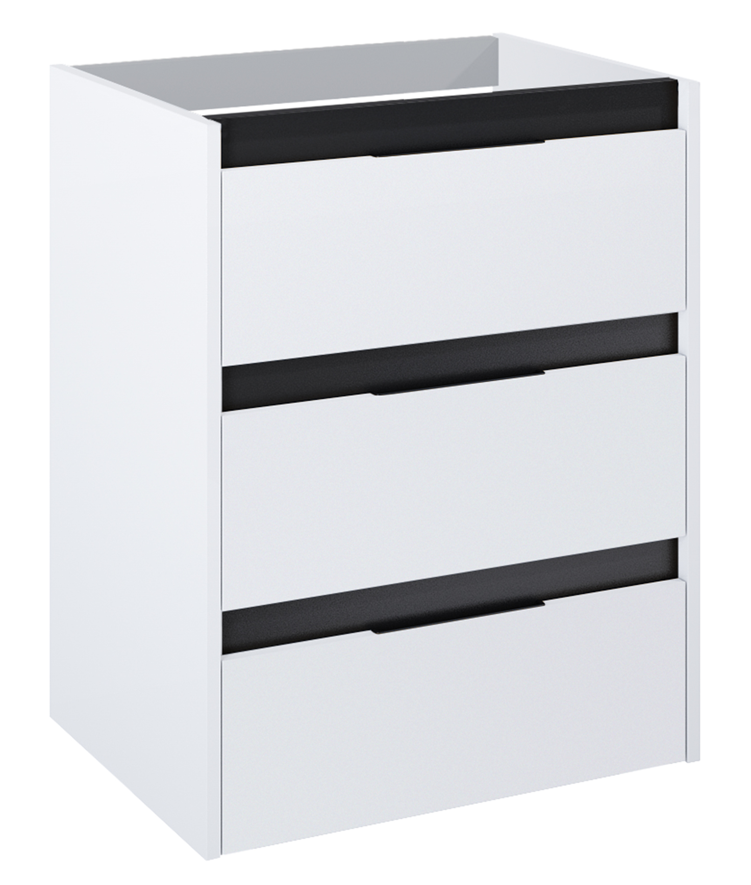 Roca Alpine armadietto 58.5x45.2x74 cm sottolavabo sospeso bianco -nero A857866606