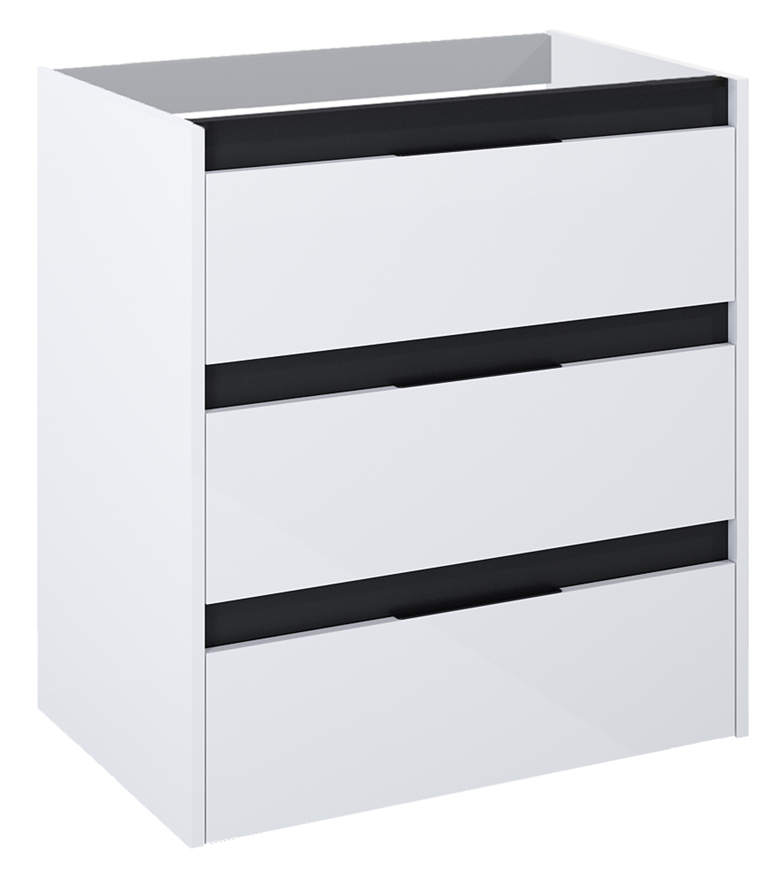 Roca Alpine armadietto 68.5x45.2x74 cm sottolavabo sospeso bianco -nero A857867606