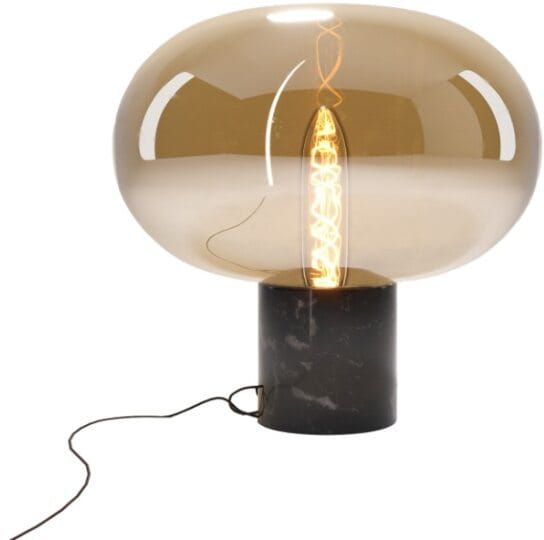 MaxLight Moonstone lampada da tavolo 1x7 W nero-ambra T0058